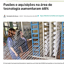 Fuses e aquisies na rea de tecnologia aumentaram 68%